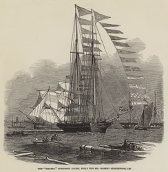 The Titania Schooner Yacht, Built for Mr Robert Stephenson, CE